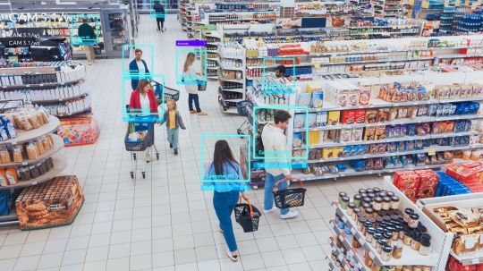 Vidéosurveillance dans une grande surface